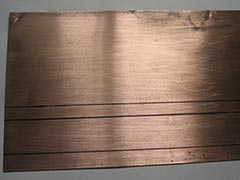 金の装飾馬具に使用した銅板