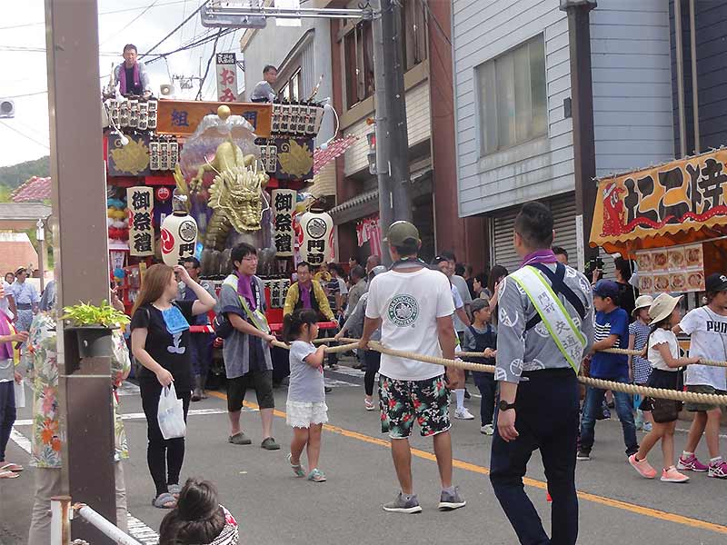 塩原温泉祭りの龍の立体造形4