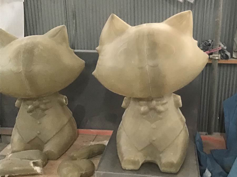 キャラクターオブジェの製作工程