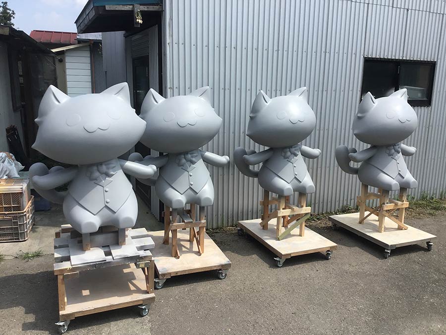 キャラクターオブジェの製作工程