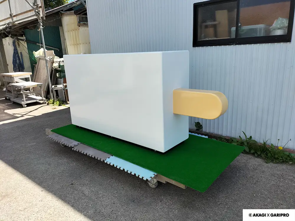 巨大ガリガリ君アイスのホワイトボードオブジェ