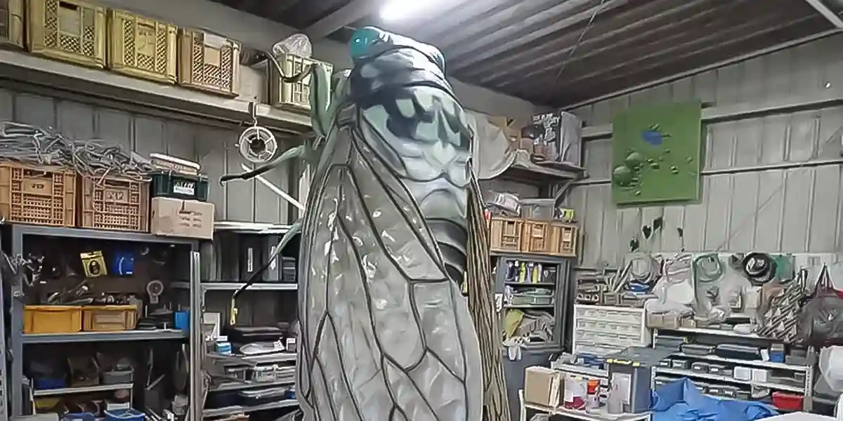 ミンミンゼミの巨大模型4