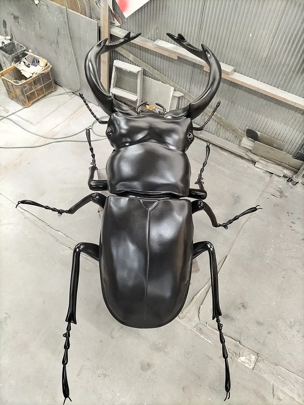 オオシカクワガタの立体造形